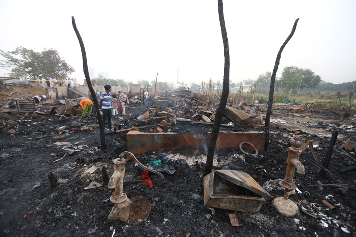 rohingya muslims fire